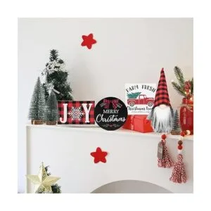 Juego de 7 decoraciones de bandeja escalonadas de Navidad_6