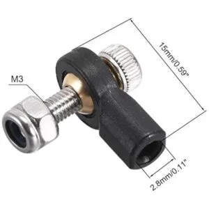 uxcell 10 unids M3 3.0xL15mm palanca dirección vinculación_2