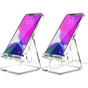KTRIO Paquete de 2 soportes acrílicos para teléfono_1