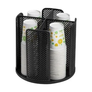 Soporte para tazas de papel y tapa organizador de_1