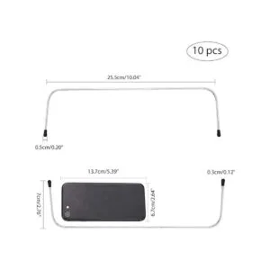 PH PandaHall 5 pares de marco de alambre interno de hierro_2