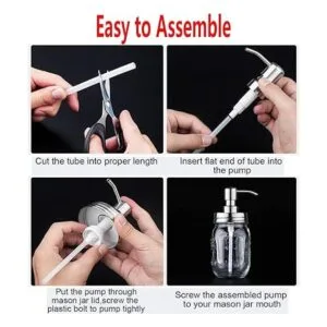 Gawon Paquete de 2 dispensadores de jabón líquido Mason_5