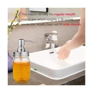 Gawon Paquete de 2 dispensadores de jabón líquido Mason_4