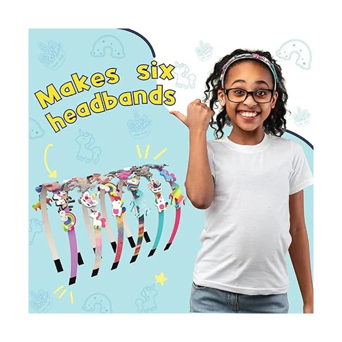 PURPLE LADYBUG Kit de fabricación de diademas para niñas_6