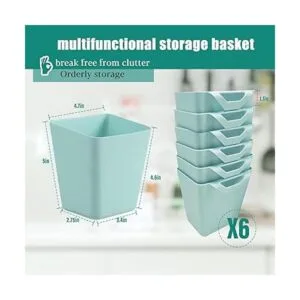 Paquete de 6 portavasos organizador de carrito rodante_2