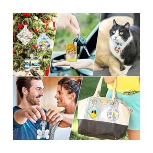 120 llaveros de sublimación en blanco a granel llavero en_2