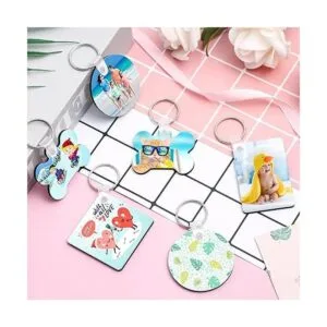 120 llaveros de sublimación en blanco a granel llavero en_5