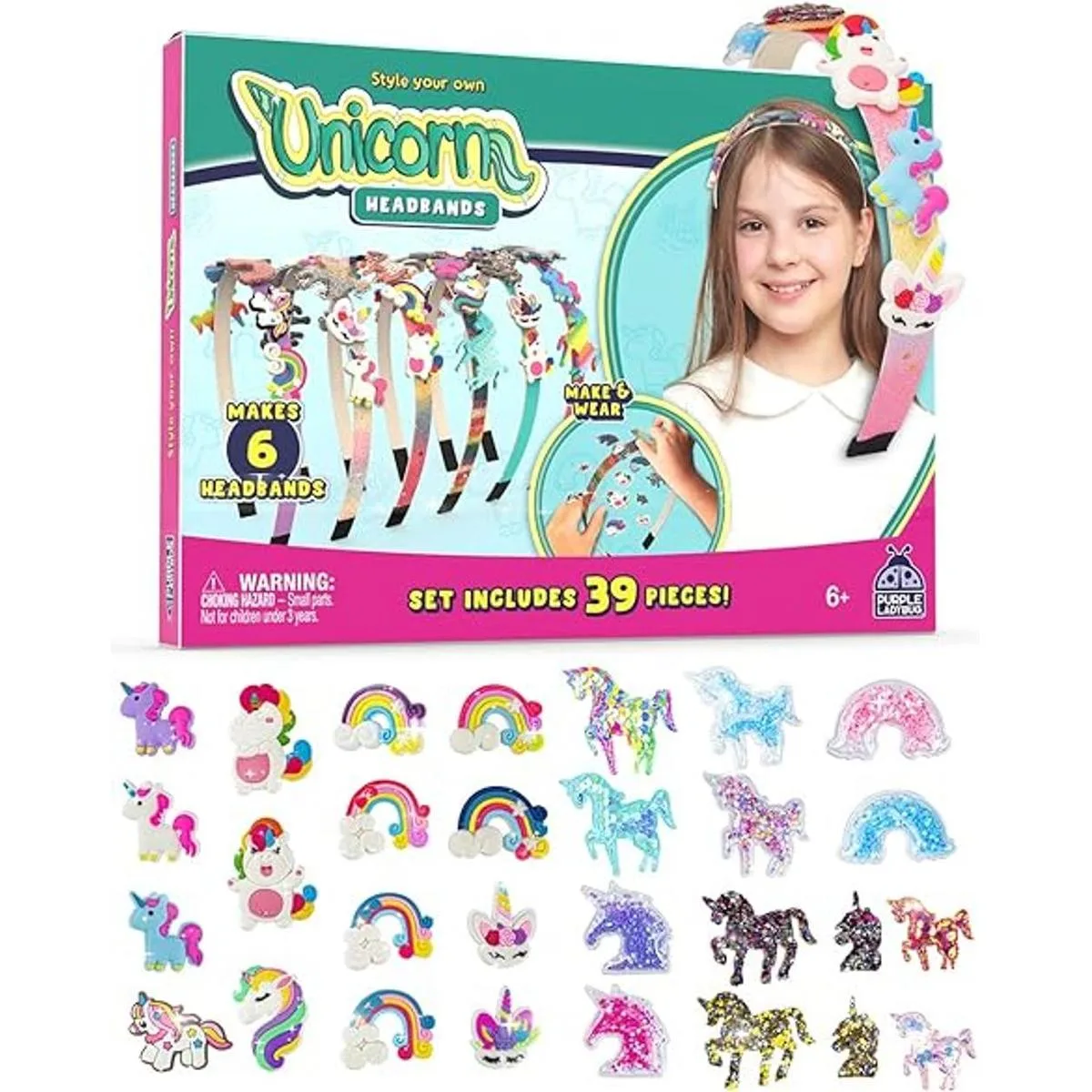 PURPLE LADYBUG Kit de fabricación de diademas para niñas_1