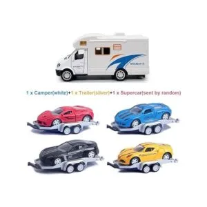 Toy Camper Remolque de remolque superdeportivo negro_2