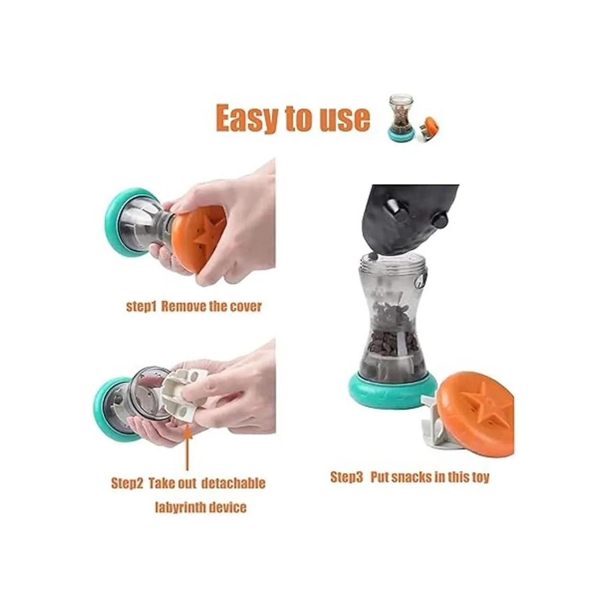 Juguetes de rompecabezas dispensadores de golosinas para_3