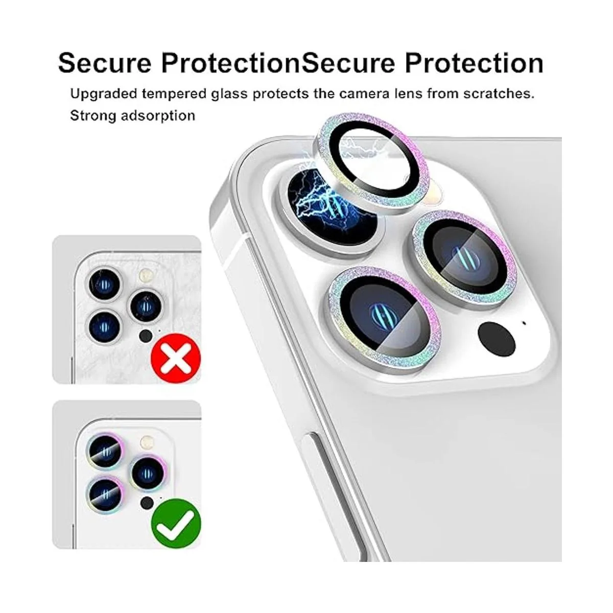 Suoman Protector de lente de cámara para iPhone 14 Pro de_6