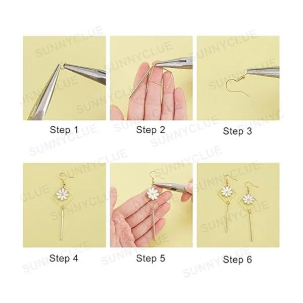 SUNNYCLUE 1 caja para hacer 10 pares de aretes de_4