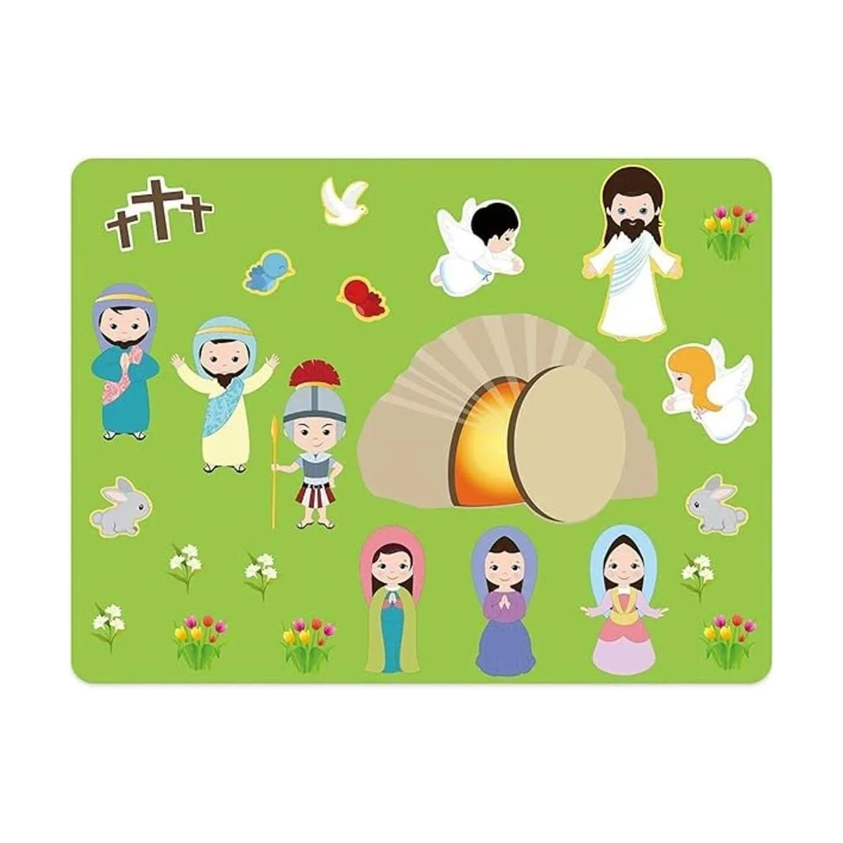 Make an an Easter He Lives Sticker Scenes Resurrection_3