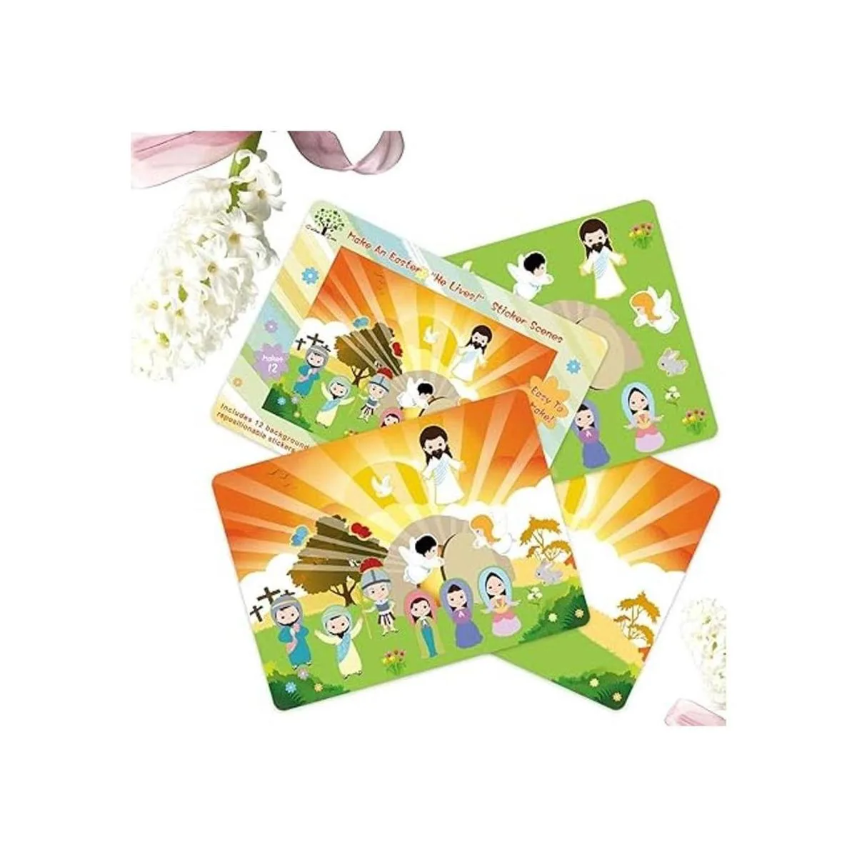 Make an an Easter He Lives Sticker Scenes Resurrection_2