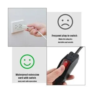 Cable de extensión para exteriores de 3 clavijas con_5