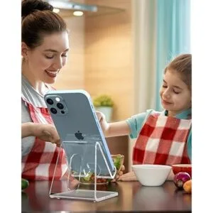 KTRIO Paquete de 2 soportes acrílicos para teléfono_3