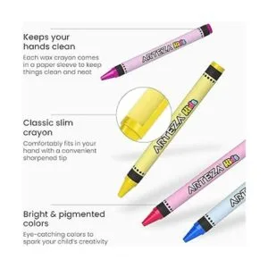 Arteza Kids Crayones para niños pequeños a granel 144_3