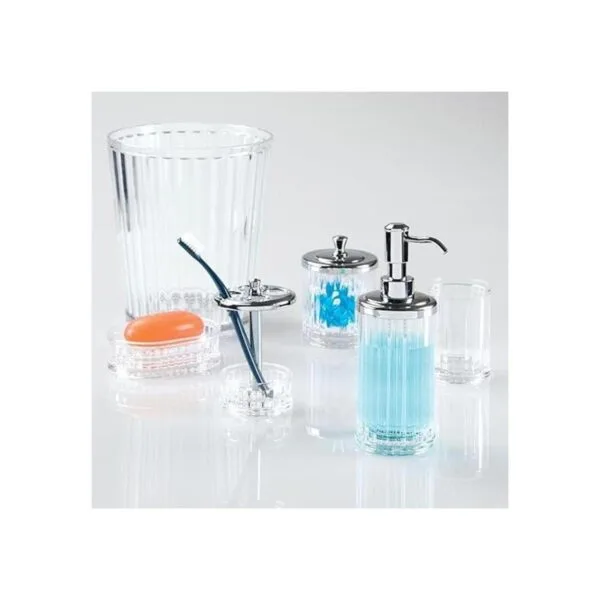 iDesign Alston Tocador de baño de plástico con tapa de_7