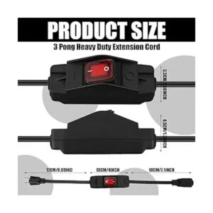 Cable de extensión para exteriores de 3 clavijas con_2