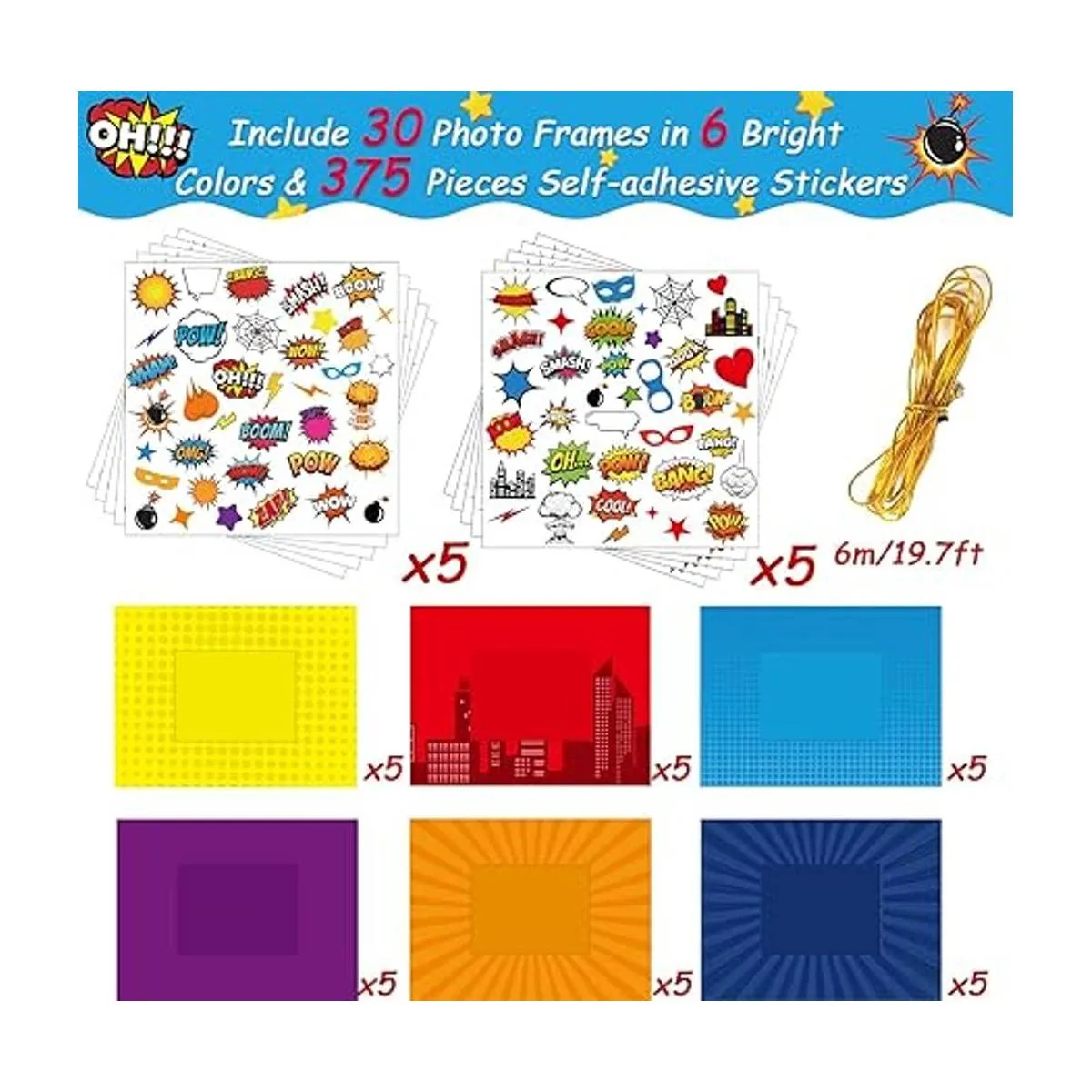 Paquete de 30 calcomanías para manualidades con diseño de_2