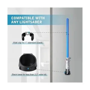 Lenink Paquete de 2 soportes de pared para sable de luz_3