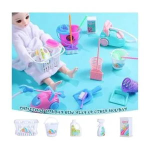 22 piezas de muñeca de cubo en miniatura suministros de_4