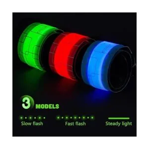 Simket Pulseras LED mejoradas para correr paquete de 2_5