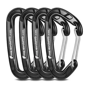 FresKaro 15kn Heavy Duty Wiregate Carabiners for Camping_1