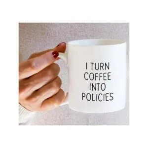 Retreez Taza divertida I Turn Coffee Into Policies_6