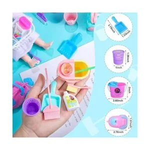 22 piezas de muñeca de cubo en miniatura suministros de_3