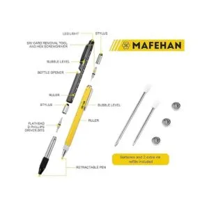 MAFEHAN Juego de bolígrafos multiherramienta 10 en 1_3