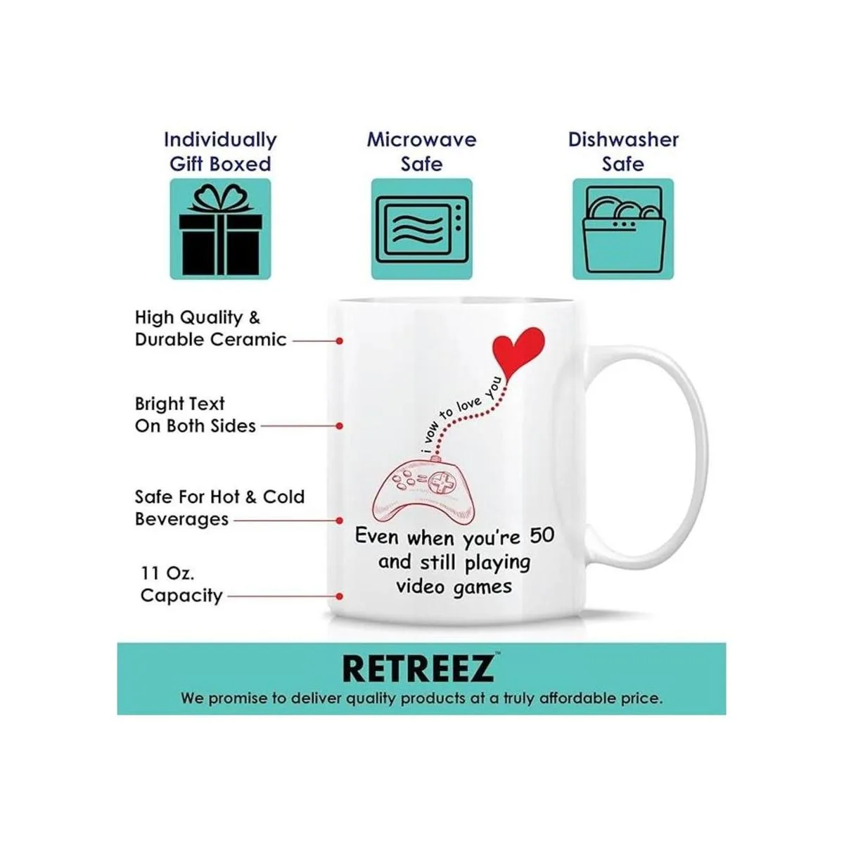 Taza divertida de Retreez Love You Even When Youre 50_3