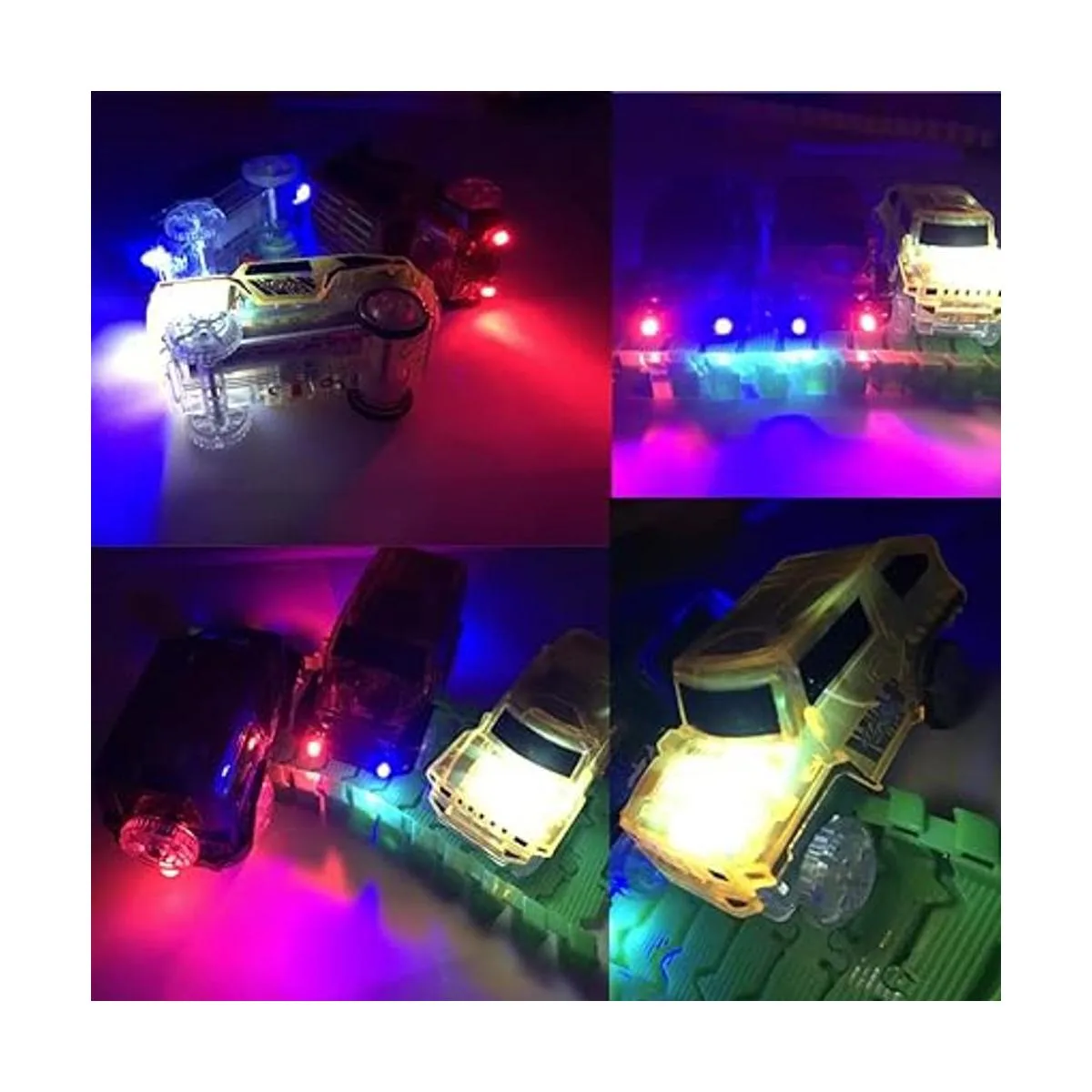 Tracks Cars Replacement with LED Light Glow Car Toys_2
