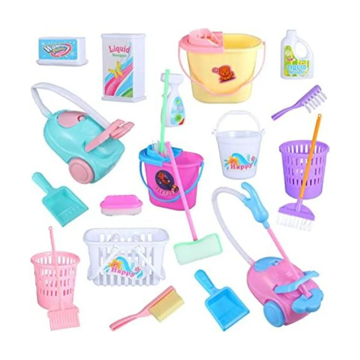 22 piezas de muñeca de cubo en miniatura suministros de_1