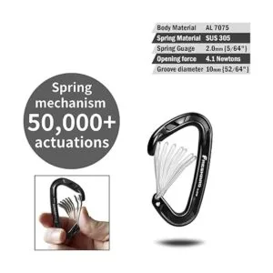 FresKaro 15kn Heavy Duty Wiregate Carabiners for Camping_3
