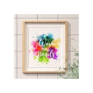 Acuarela decoración de baño impresiones artísticas de_5