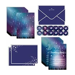 12 juegos de tarjetas de invitación de fiesta de estrella_1