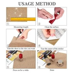 Woniutch Calcomanías grandes autoadhesivas con diamantes_4