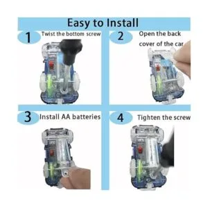 Tracks Cars Replacement with LED Light Glow Car Toys_4