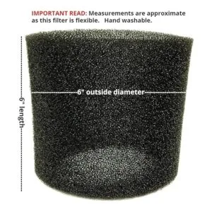 ALL PARTS ETC. Funda de filtro de espuma para aspiradora_2