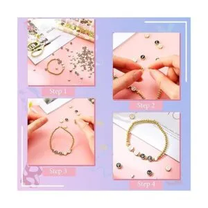 114 cuentas de aleación esmaltada del alfabeto de 0.31_5