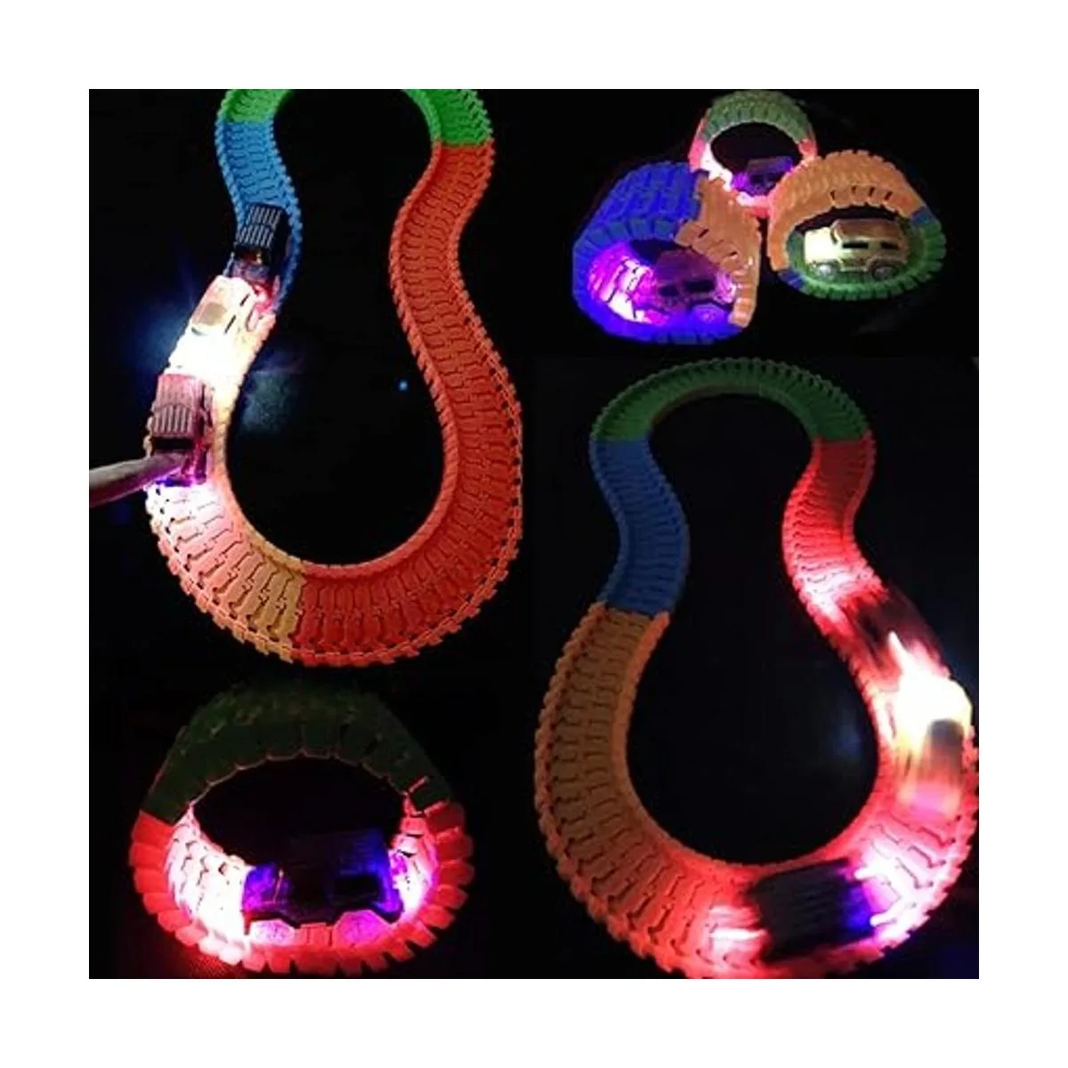 Tracks Cars Replacement with LED Light Glow Car Toys_6