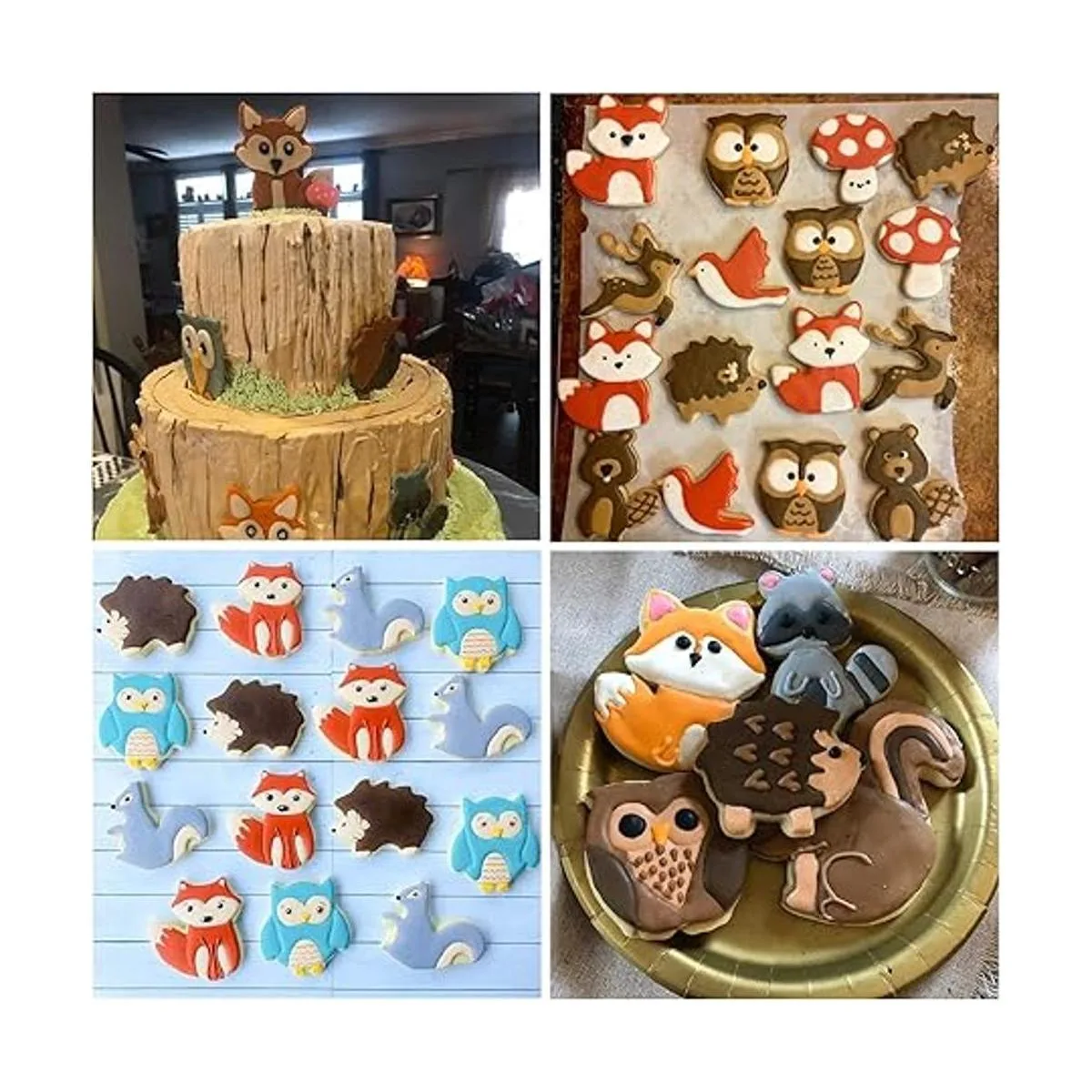 Woodland Juego de cortadores de galletas de animales 10_5