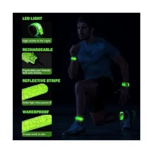 Simket Pulseras LED mejoradas para correr paquete de 2_6