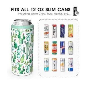 TILUCK Skinny Enfriador de latas para cerveza delgada y_3