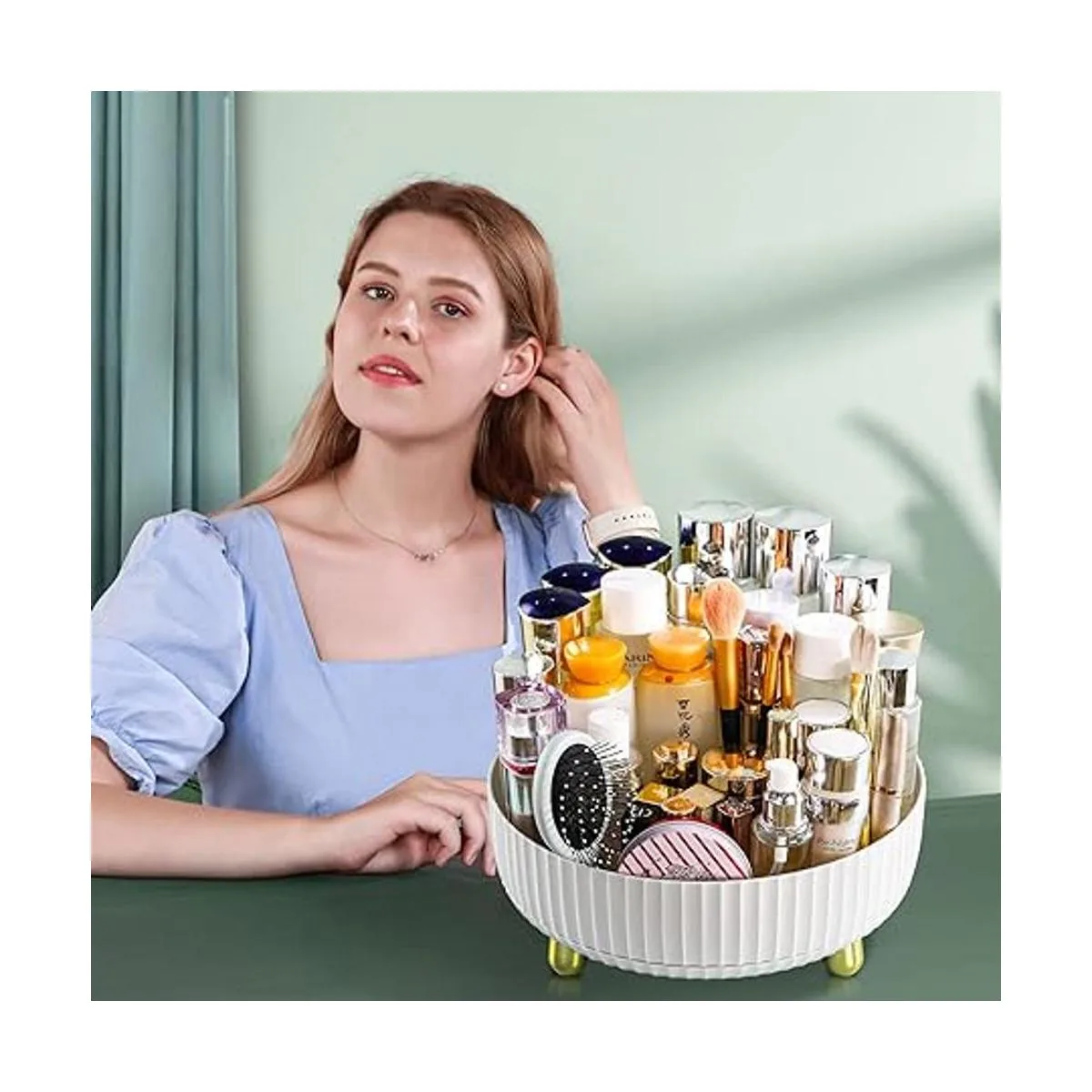 funest Makeup Perfume Organizer 360 Degree Rotating Lazy_5