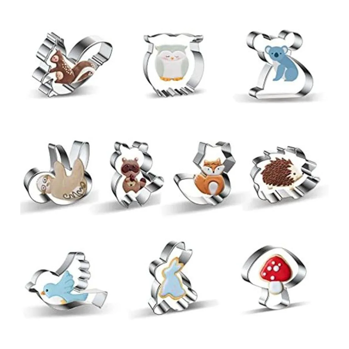 Woodland Juego de cortadores de galletas de animales 10_1