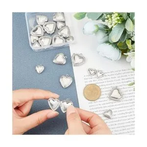 UNICRAFTALE 18 colgantes de acero inoxidable con marco de_2