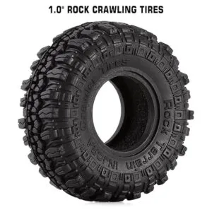 INJORA Neumáticos 1.0 de goma suave para automóvil SCX24_3