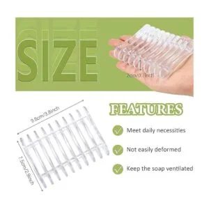 4 piezas de plástico para jabón bandeja de jabón para_2